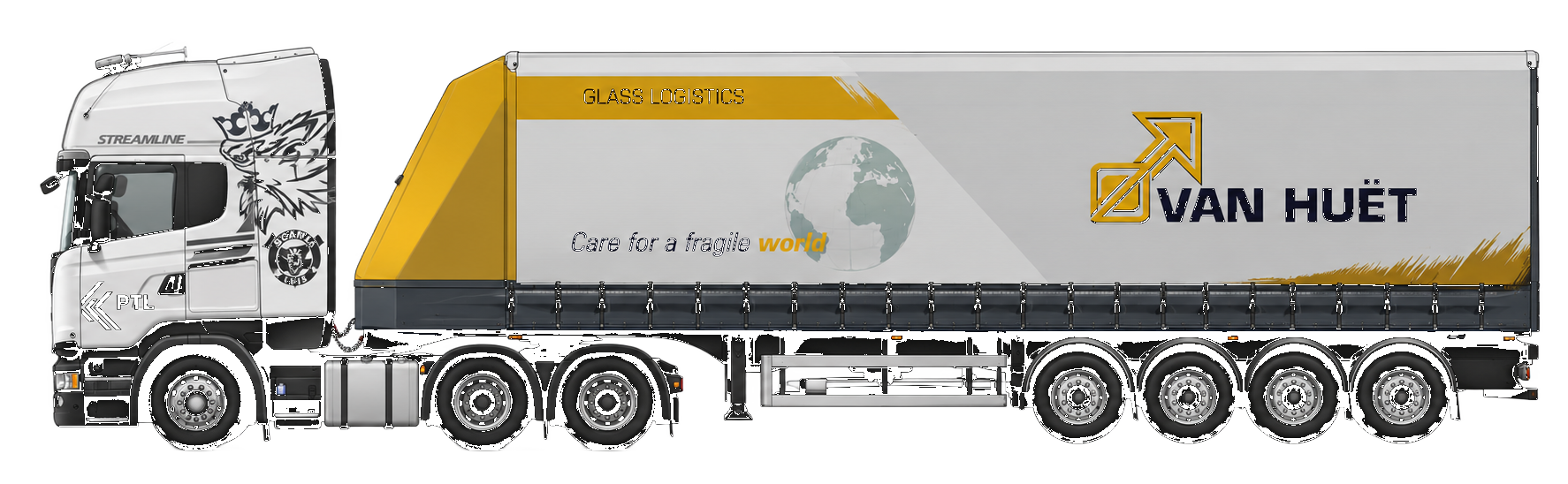 Premium Trans articulated lorry on European routes
